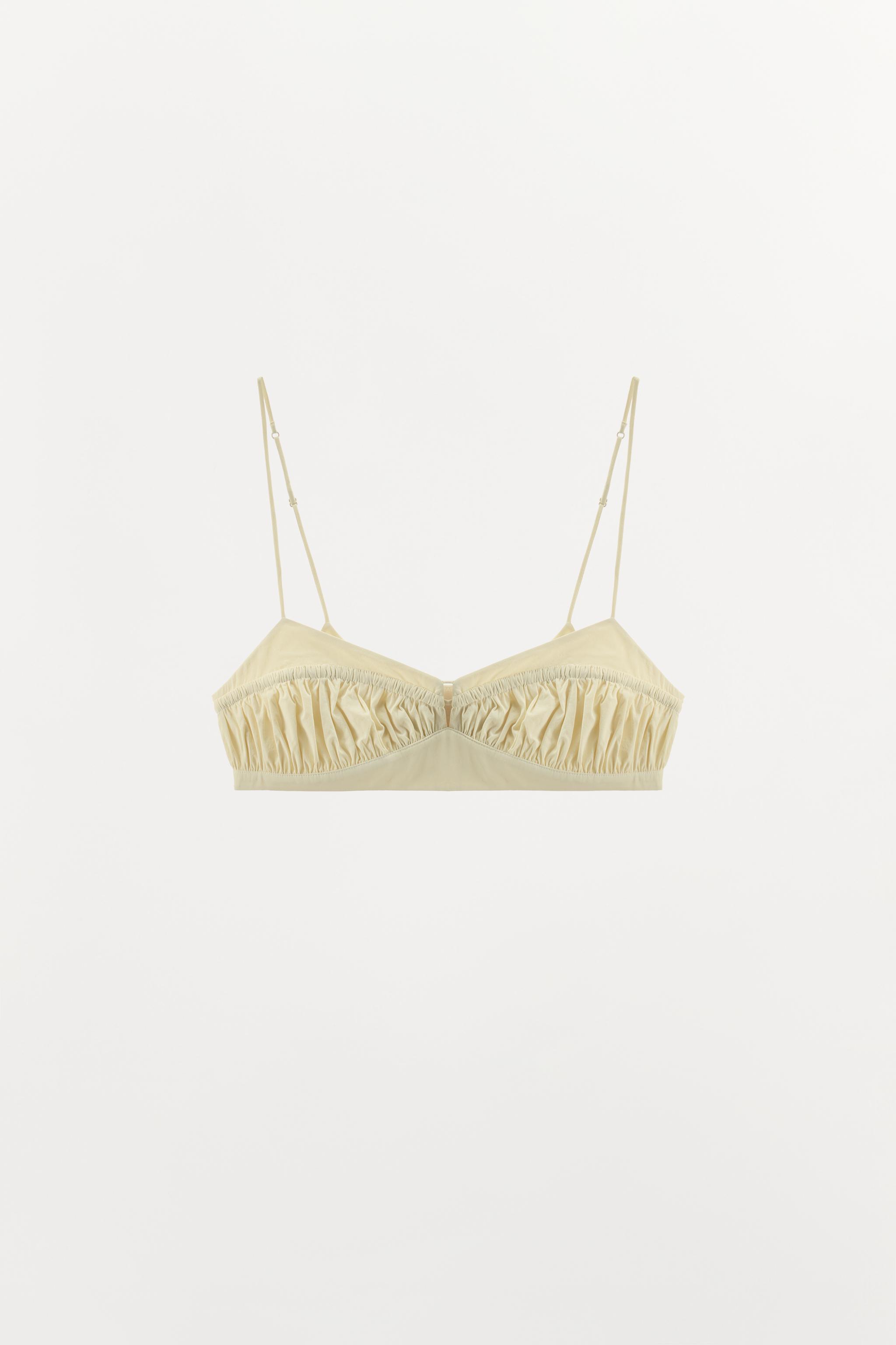 POLYAMIDE BLEND GATHERED BRA